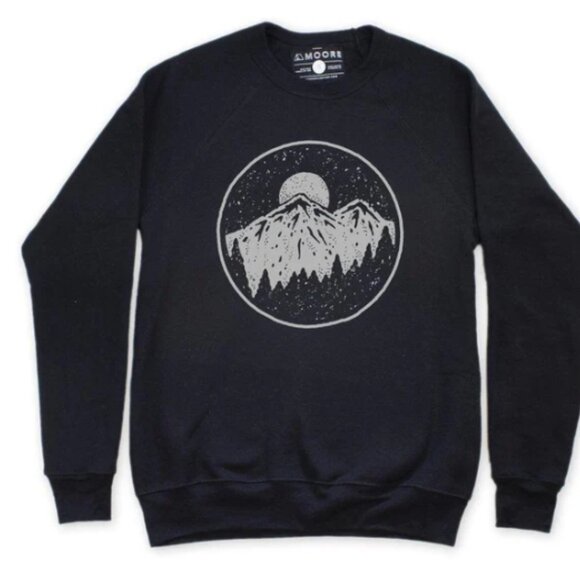 Mountain crew sweatshirt, black - Picture 1 of 3